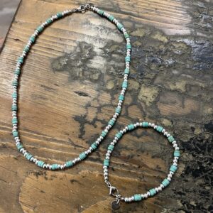 IMG_8923 Collana girocollo e bracciale uomo con turchese di howlite large
